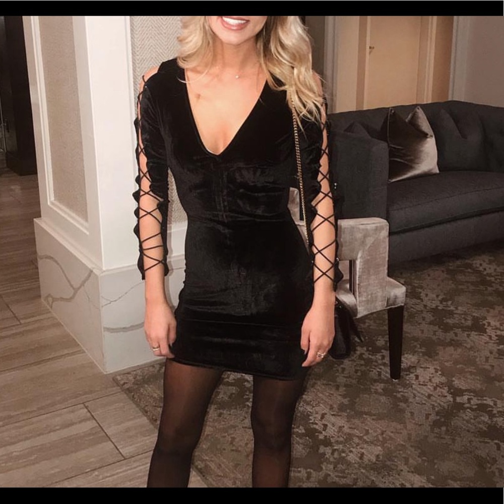 Women’s velvet mini dress